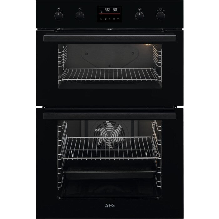 AEG 6000 Series DCB535060B Surround Cook Electric Built In Double Oven Black