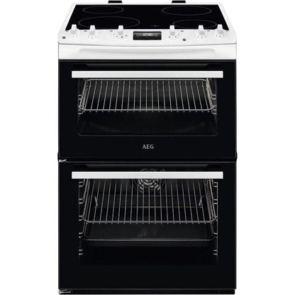AEG CCX6540ACW 5000 Series Surround Cook 60cm Freestanding Electric Cooker with Ceramic Hob in White