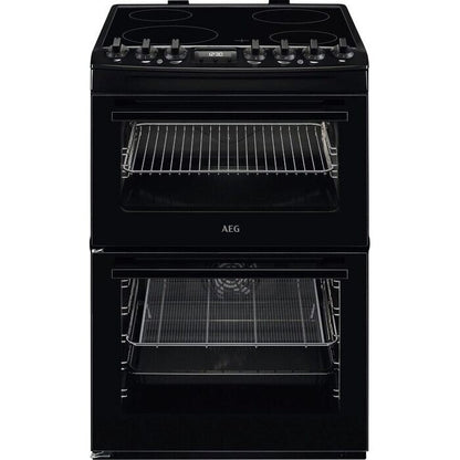 AEG CCX6740ACB 6000 Sreries Steam Bake 60cm Freestanding Electric Cooker with Ceramic Hob in Black