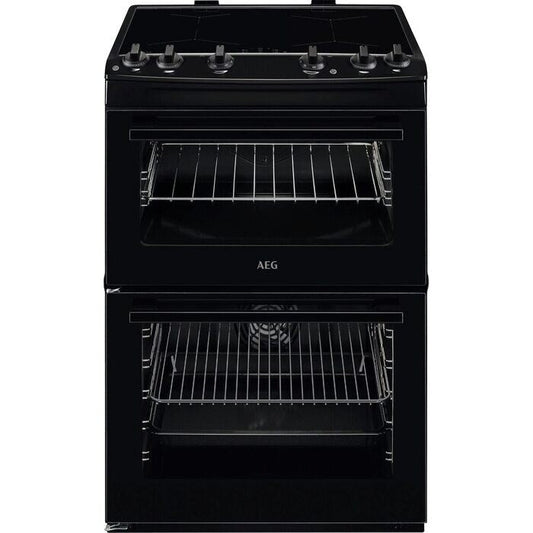 AEG CIX6500ABB 5000 Series Surround Cook 60cm Freestanding Electric Cooker with Induction Hob in Black