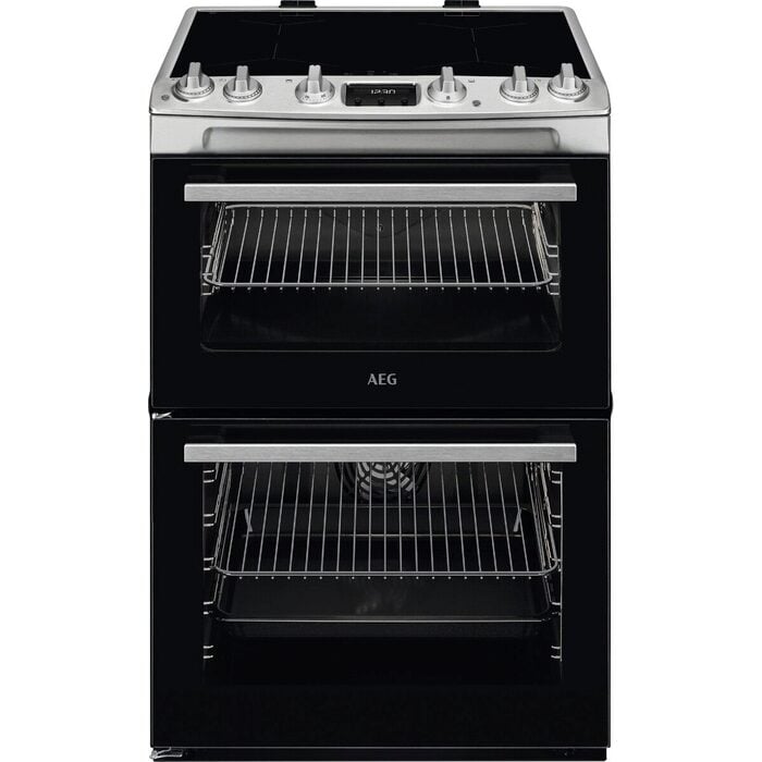 AEG CIX6540ACM 5000 Series Surround Cook 60cm Freestanding Electric Cooker with Induction Hob Stainless Steel
