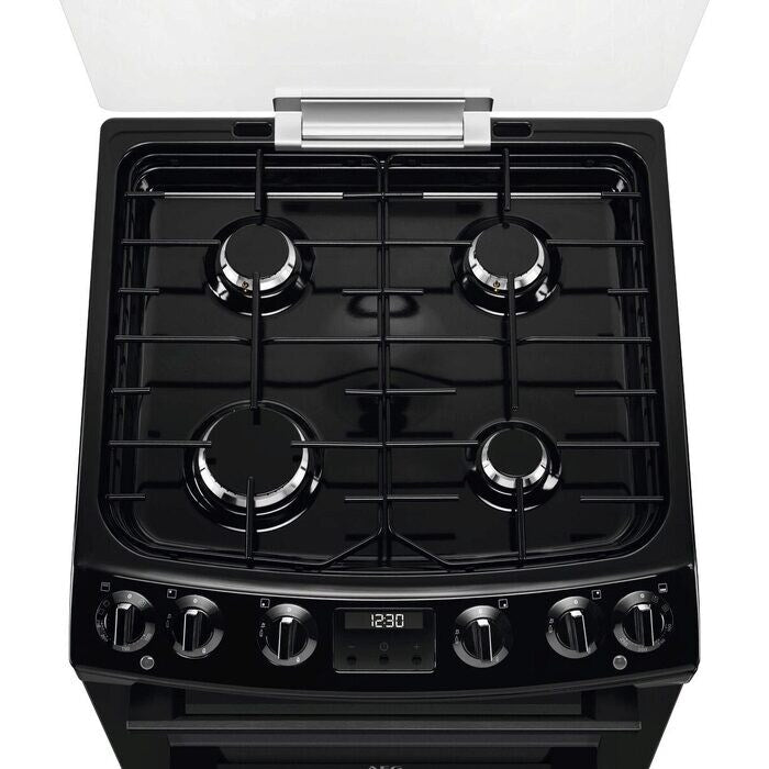 AEG CKX6540ACB 60cm 5000 Series Surround Cook Dual Fuel Freestanding Cooker With Double Oven in Black