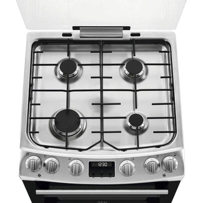 AEG CKX6540ACM 60cm 5000 Series Surround Cook Dual Fuel Freestanding Cooker With Double Oven in Stainless Steel